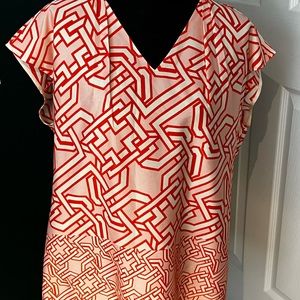 EUC The Limited Cap Sleeve Print Top SZ L
